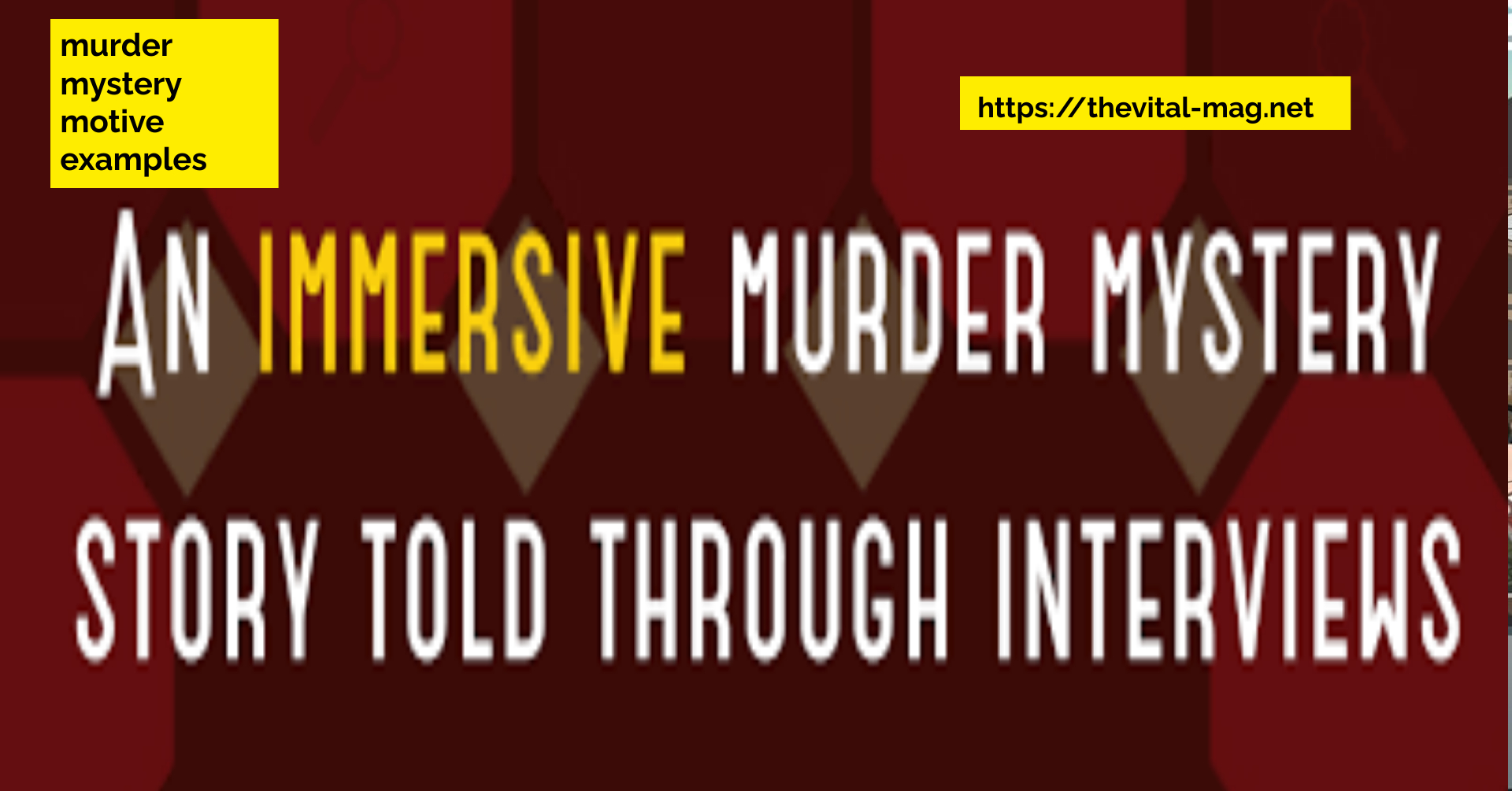 murder mystery motive examples